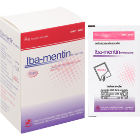 Iba-mentin 500 hộp 12 gói