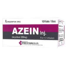 Azein hộp 10 lọ acyclovir 250mg tiêm