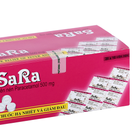 Sara 500mg paracetamol